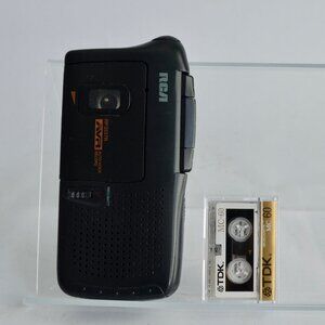 RCA RP3537R-C Micro Cassette Recorder Vintage With Extra Tape Tested Working